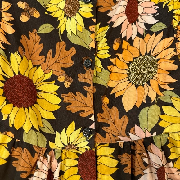 Sunflower Print Gymboree Dress Girls Sz 7 - Like New! 🌻🌻🌻🌻 - Picture 4 of 5